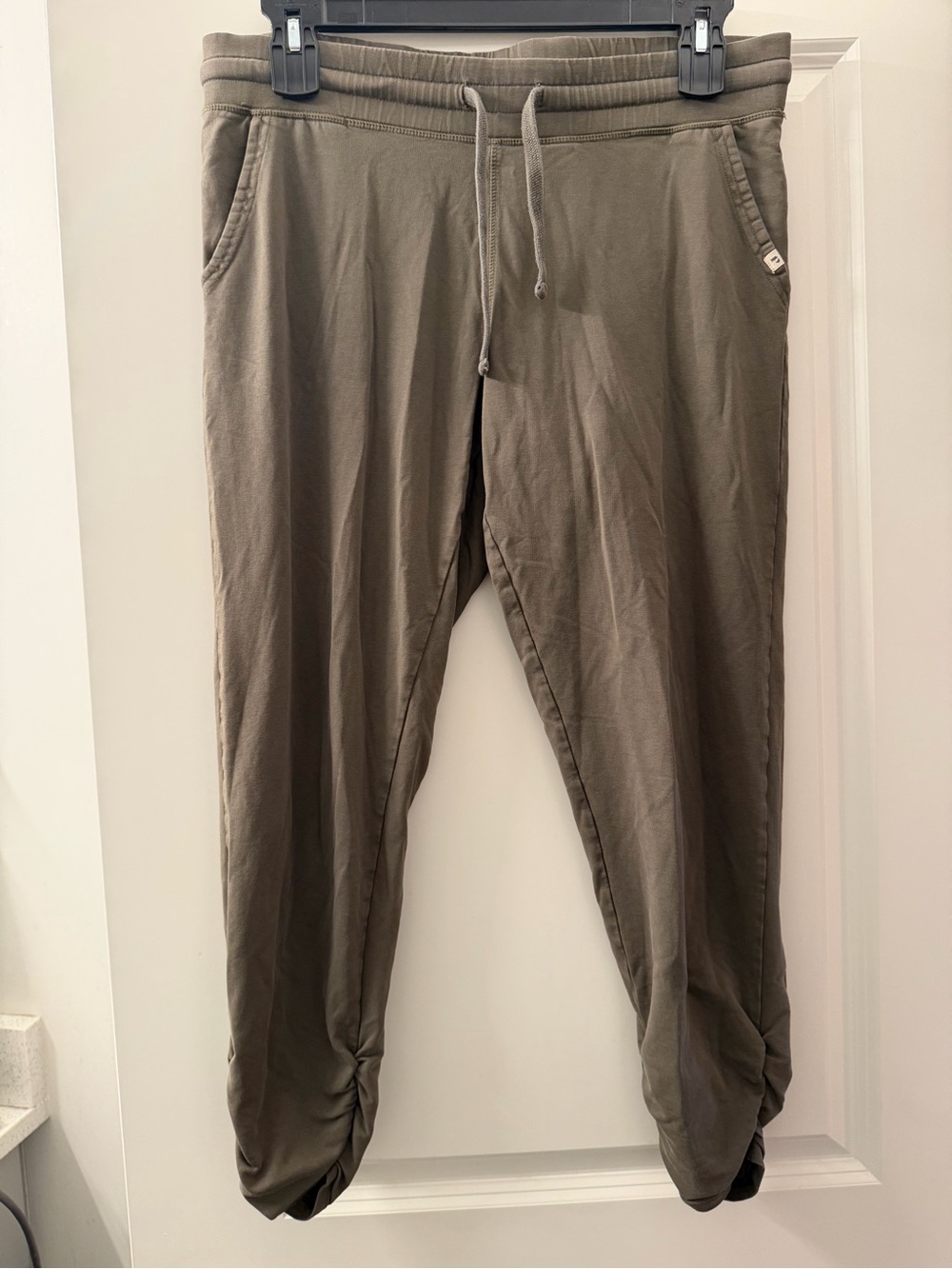 Pact Olive Drawstring Jogger Pants
